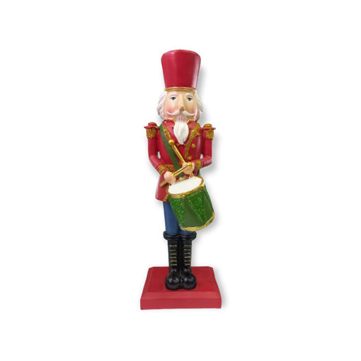 Picture of NUTCRACKER FIGURINE RED WITH DRUMS